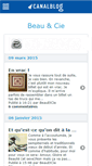 Mobile Screenshot of beauetcie.canalblog.com