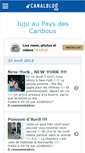 Mobile Screenshot of jujuetlecaribou.canalblog.com