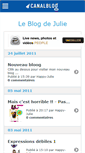 Mobile Screenshot of julieleblog.canalblog.com
