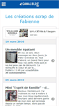 Mobile Screenshot of lescrapdefabie.canalblog.com