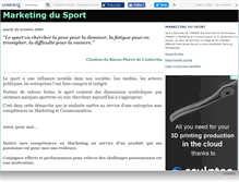 Tablet Screenshot of marketingsport.canalblog.com