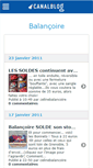 Mobile Screenshot of celinebalancoire.canalblog.com
