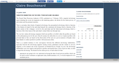 Desktop Screenshot of clairebouchenard.canalblog.com