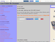 Tablet Screenshot of lesvoiesdejeanne.canalblog.com