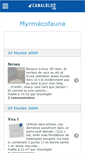 Mobile Screenshot of myrmecofaune.canalblog.com
