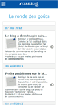 Mobile Screenshot of larondedesgouts.canalblog.com