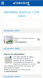 Mobile Screenshot of dentellesdencre.canalblog.com