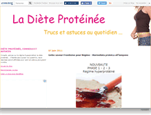 Tablet Screenshot of ladieteproteinee.canalblog.com