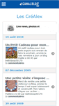Mobile Screenshot of lescrealex.canalblog.com