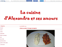Tablet Screenshot of cuisinealexandra.canalblog.com