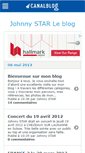 Mobile Screenshot of johnnystar.canalblog.com