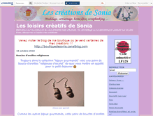 Tablet Screenshot of creationsdesonia.canalblog.com