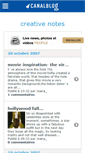Mobile Screenshot of creativenotes.canalblog.com