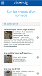 Mobile Screenshot of nomadecreateur.canalblog.com