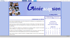 Desktop Screenshot of generacqssion.canalblog.com