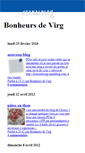 Mobile Screenshot of bonheursdevirg.canalblog.com