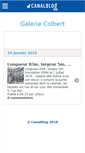 Mobile Screenshot of galeriecolbert.canalblog.com