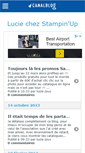 Mobile Screenshot of luciestampinup.canalblog.com