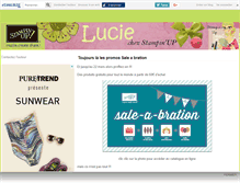 Tablet Screenshot of luciestampinup.canalblog.com