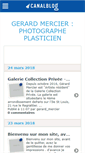 Mobile Screenshot of gerardmercier.canalblog.com