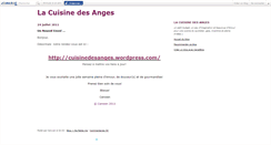Desktop Screenshot of cuisinedesanges.canalblog.com