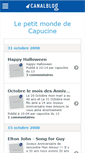 Mobile Screenshot of chezcapucine.canalblog.com