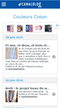 Mobile Screenshot of couleurscoton.canalblog.com