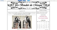 Desktop Screenshot of boudoirdumasque.canalblog.com