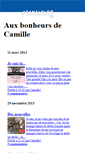 Mobile Screenshot of bonheurscamille.canalblog.com