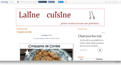 Desktop Screenshot of lalinecuisine.canalblog.com