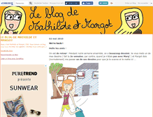 Tablet Screenshot of mathildeetmargot.canalblog.com