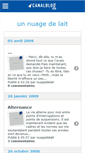 Mobile Screenshot of nuagedelait.canalblog.com