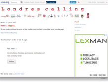 Tablet Screenshot of londrescalling.canalblog.com