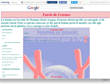 Tablet Screenshot of paroledefemmes.canalblog.com