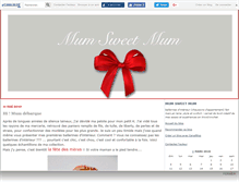 Tablet Screenshot of mumsweetmum.canalblog.com