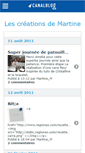 Mobile Screenshot of martinecreations.canalblog.com