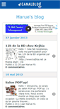 Mobile Screenshot of harueblog.canalblog.com