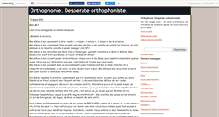 Desktop Screenshot of orthophoniste.canalblog.com