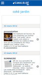 Mobile Screenshot of cotejardins.canalblog.com