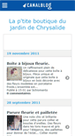 Mobile Screenshot of chrysalideboutik.canalblog.com