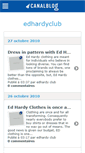 Mobile Screenshot of edhardyclub.canalblog.com