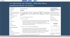 Desktop Screenshot of elearningcanada.canalblog.com