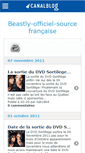 Mobile Screenshot of beastlyofficiel.canalblog.com