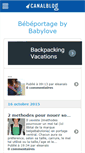 Mobile Screenshot of bebeportage.canalblog.com