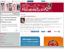 Tablet Screenshot of mademoizelax.canalblog.com