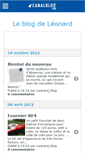 Mobile Screenshot of leonardblog.canalblog.com