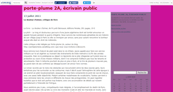 Desktop Screenshot of porteplume2a.canalblog.com