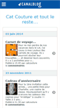 Mobile Screenshot of catcouture.canalblog.com