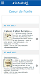 Mobile Screenshot of coeurdeficelle.canalblog.com