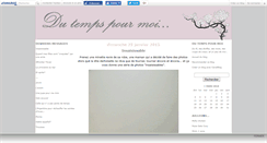 Desktop Screenshot of dutempspourmoi.canalblog.com